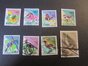 Japan 1995 Sc 2475-77.79-82,85 FU