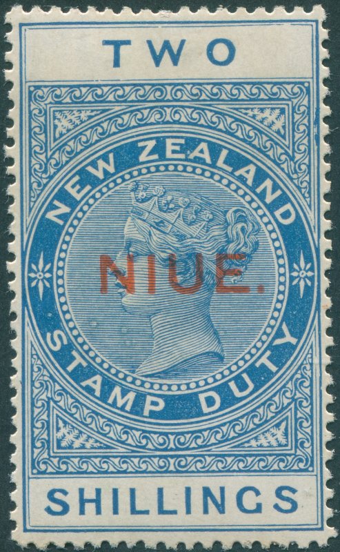 Niue 1918 2s deep blue Postal Fiscal SG33 unused