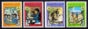 LIBYA SC#861-864 8th Pan-Arab Guide Jamboree (1980) MNH