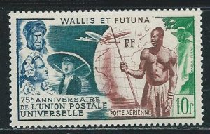 Wallis and Futuna Islands C10 1949 75th UPU single MNH