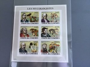 Comoro Islands 2008 Scientists Fungi mint never hinged  stamps sheet R24116