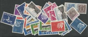 selection Sweden 1967 mostly mint CV $21.15
