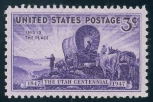 US Stamp #950 Utah Centennial 3c - PSE Cert - VF-XF 85 - MNH - SMQ $10.00