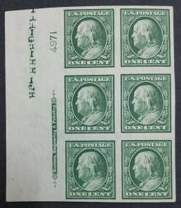 MOMEN: US STAMPS #343 PLATE BLOCK MINT OG NH XF LOT #34757