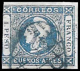 1859 BUENOS ARIES SC#10 - CV $50.00 - QUALITY SPACE FILLERS - MHOG - VERY SOUND