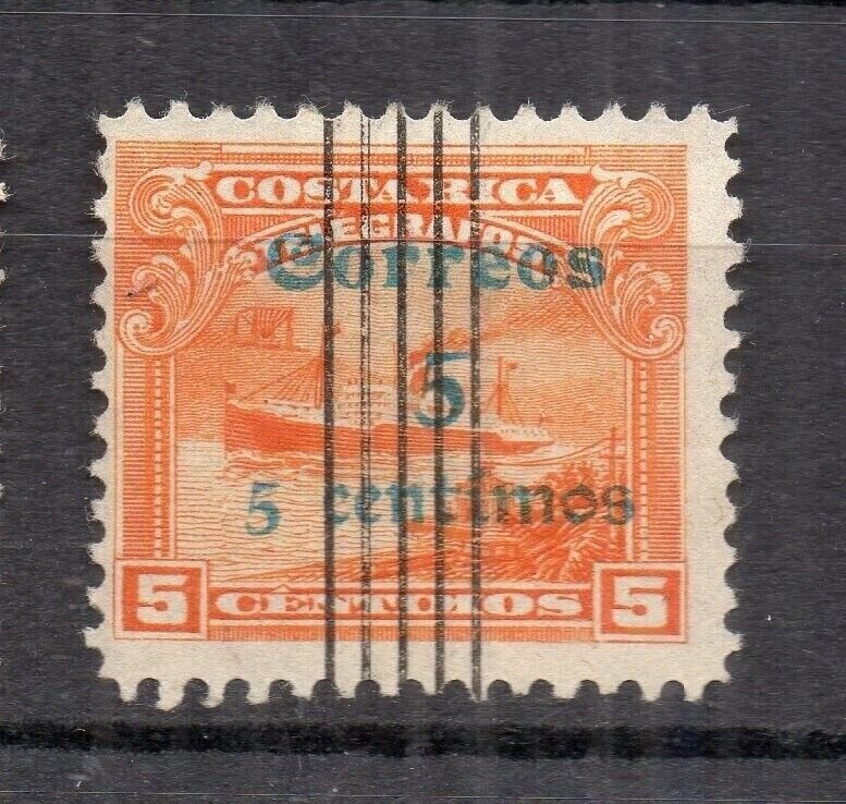 Costa Rica 1907 Early Issue Fine Used 5c. Surcharged NW-231955