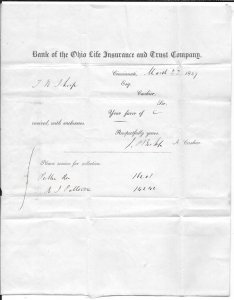 Just Fun Cover #1849 CINCINNATI OH BUSINESS Stampless folded letter (12671)
