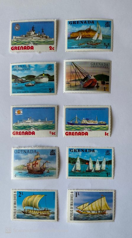 LOT OF 10 STAMPS, MNH , DIFFERENT COUNTRIES, & TOPICS