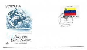 United Nations #335 15c Flag Series 1980, Venezuela, ArtCraft FDC