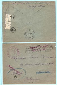 Belgium 1940 Neat meter franked cover, President of VOORZITTER cachet, 'unknow