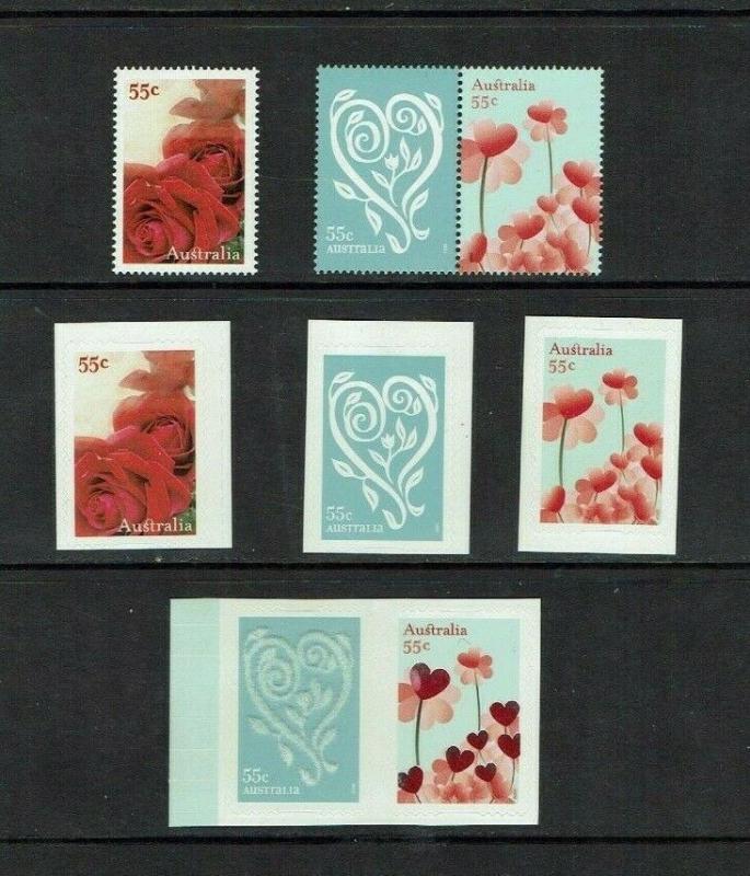 Australia: 2009, Greetings Stamps, 'With Love', gummed and self-adhesive. 