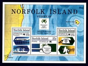 Norfolk Island Scott 439a MNH. SYDPEX 88