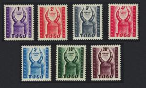 Togo Postage Due 7v Inscription 'Republique Autonome' SG#D214-D220