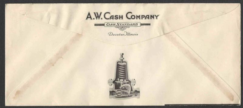 1940 COVER DECATUR IL A W CASH CO STREAMLINED REDUCING VALVES