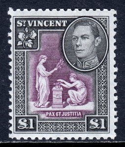 St. Vincent - Scott #151 - MNH - Light diagonal crease, short perfs - SCV $27