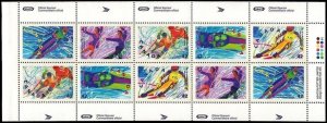 Canada 1992 MNH Stamps Booklet Scott BK144 Sport Olympic Games Skiing Ice Hockey