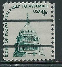 US#1591a- 9c  Assembly Pre Cancelled CV $1.75