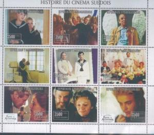 HISTORY of AMERICAN MOVIES PART II - Mini Sheet of 9 MNH Madagascar - E42