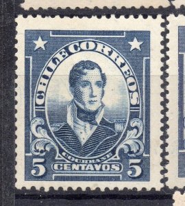 Chile 1911 Early Issue Mint hinged Shade of 5c. NW-12410