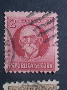 ​CUBA-1917-SC#264//279- 9 OVER 100 YEARS OLD CUBA FAMOUS PERSONS USED STAMPS