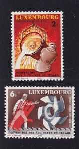 Luxembourg   #644-645    MNH   1980   occupational disease and accidents