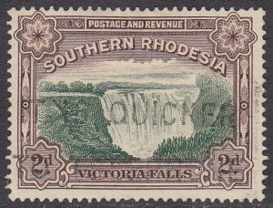Southern Rhodesia 37 Used CV $0.25