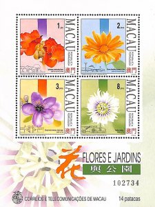 Macau Macao Scott 710a S/S MNH Flowers