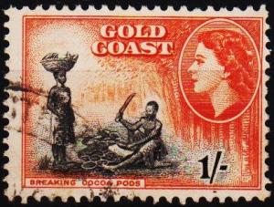 Gold Coast. 1952 1s S.G.161 Fine Used