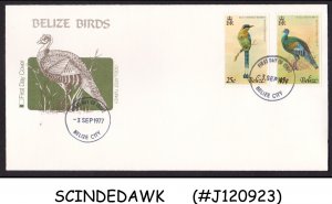 BELIZE - 1977 BIRDS - 2V - FDC