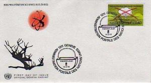 United Nations Geneva, First Day Cover, Atomic