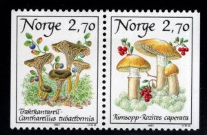 Norway Scott 878-885 MH* mushroom pair of stamps