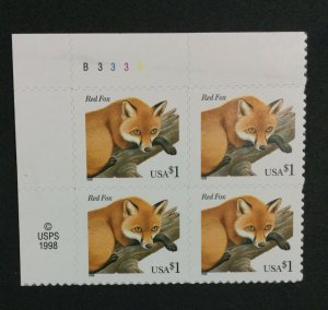 MOMEN: US STAMPS #3036 FOX BLOCK MINT OG **NH** LOT #35389