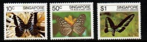 SINGAPORE SG417/9 1982 BUTTERFLIES   MNH