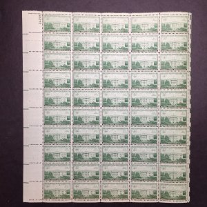 US, 990, WHITE HOUSE, FULL SHEET, MINT NH, 1950'S COLLECTION