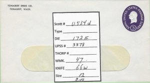 Scott# U534d UPSS#3378  1   Envelope