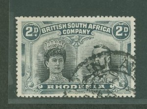 Rhodesia (1890-1923) #103bv Used Single