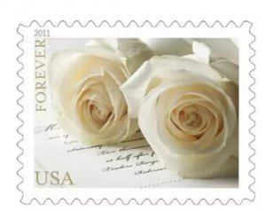 2011 Wedding Roses  forever stamps  5 Booklets 100plp