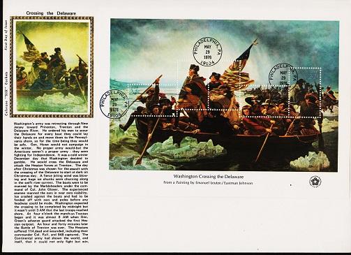 U.S.A. 1976 FDC 24c Miniature Sheet. Fine Used