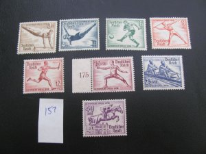 Germany 1936 MNH SC B82-B89 SET VF/XF 140 EUROS (157)