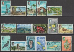 ST CHRISTOPHER NEVIS ANGUILLA 1968/9 SG 129/44 USED