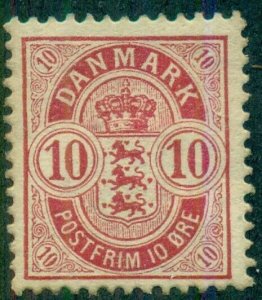 DENMARK #45, Mint Hinged, Scott $24.00