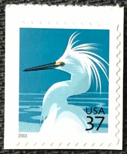 US #3830D MNH Booklet Single Snowy Egret SCV $5.00