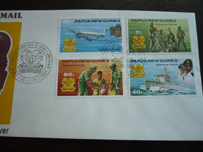 Postal History - Papua New Guinea - Scott# 536-539 - First Day Cover