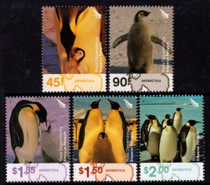 Ross Dependency 2004 Emperor Penguins Complete Mint MNH Set SC L84-L88