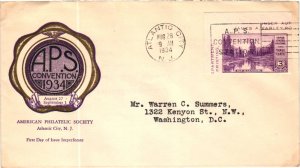 750 American Philatelic Society - Rice Cachet