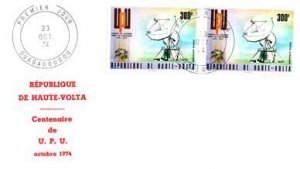 Upper Volta, Worldwide First Day Cover, U.P.U. Universal Postal Union