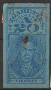 U.S. Scott #TA-258b Cigarette Stamp - Used Single