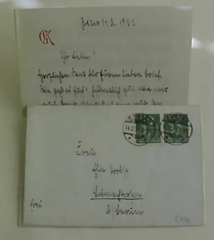 GERMAN  COVER WITH LETTER  14-3-22 WITH 2 x100P