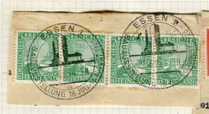 GERMANY; 1925 Essen fine used Special POSTMARK PIECE