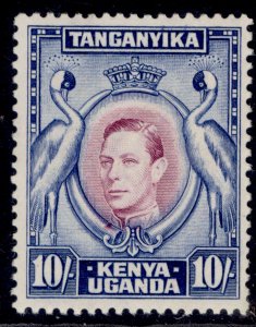 KENYA UGANDA TANGANYIKA GVI SG149, 10s purple & blue NH MINT. Cat £180. PERF 13¼